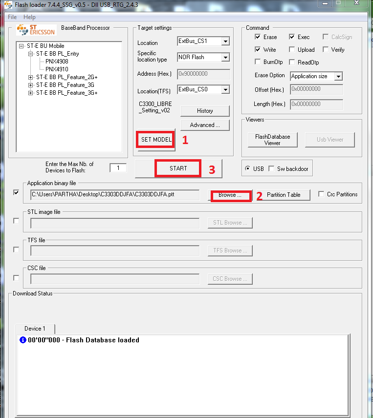 samsung c3303 flash loader 7.4.4